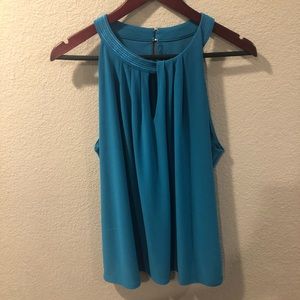 Blue sleeveless top